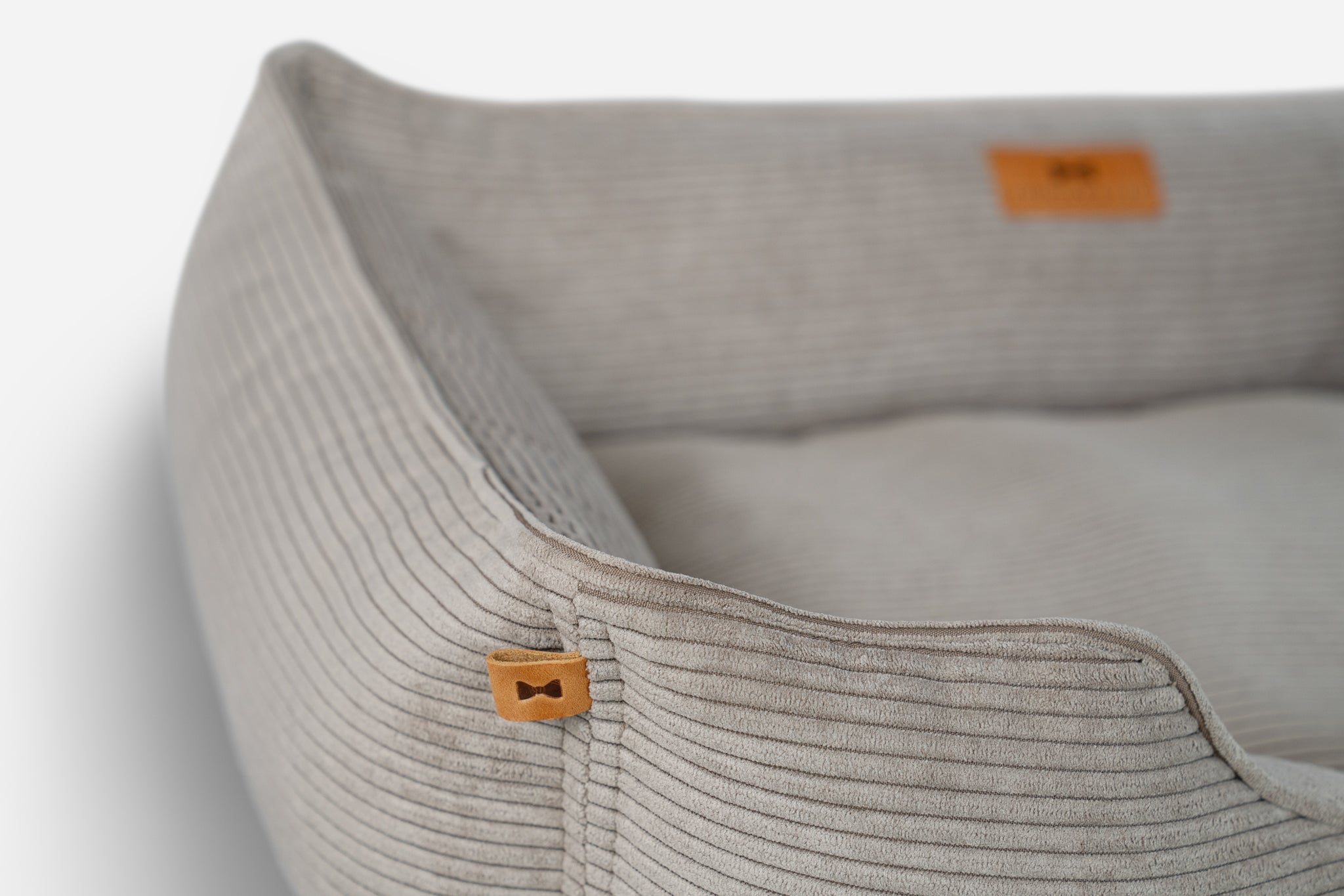 Chester & Lee | Fancy Corduroy Sleeper Dog Bed Taupe - image 5