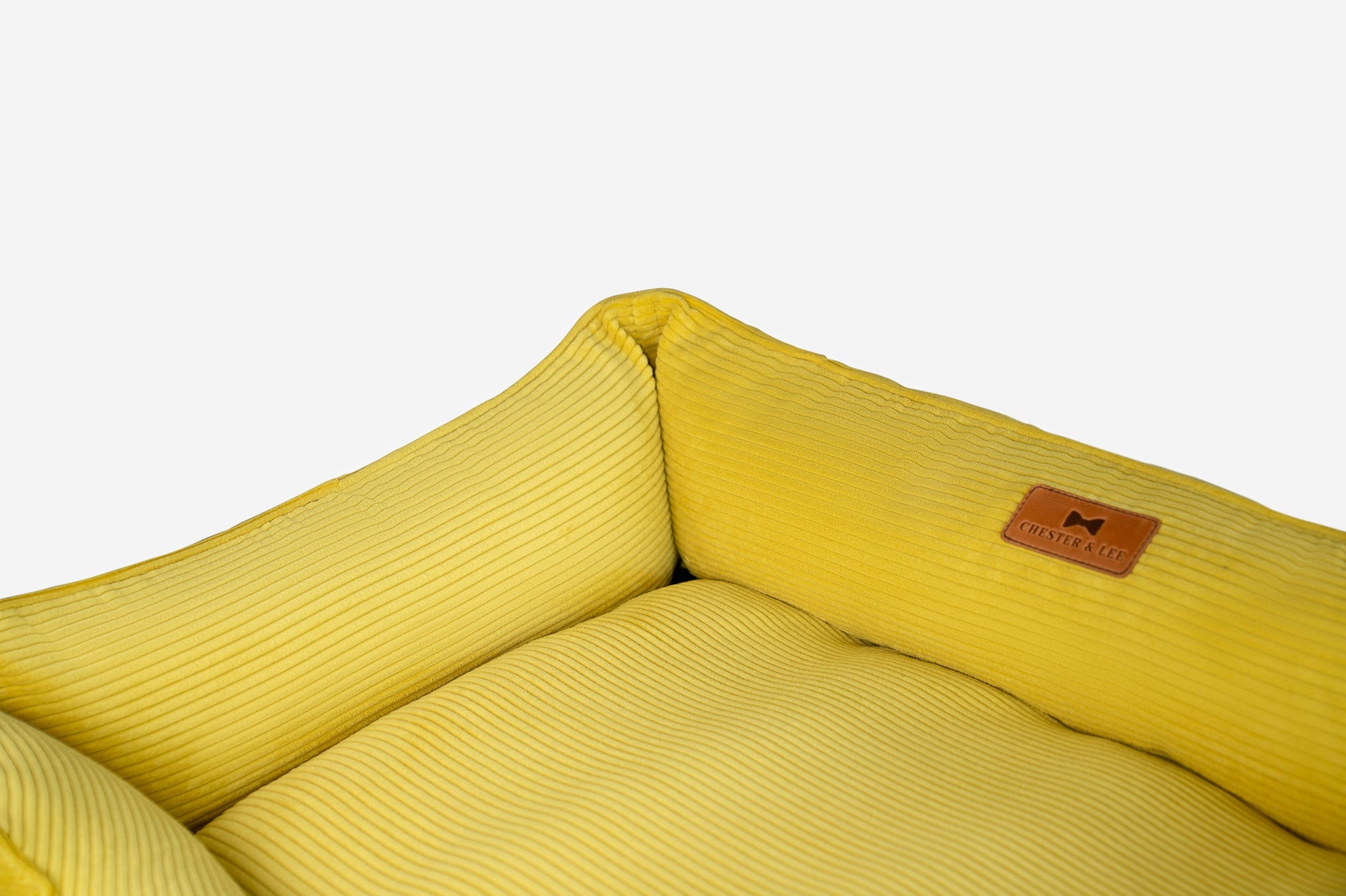 Chester & Lee | Fancy Corduroy Sleeper Dog Bed Sunny Yellow - image 7