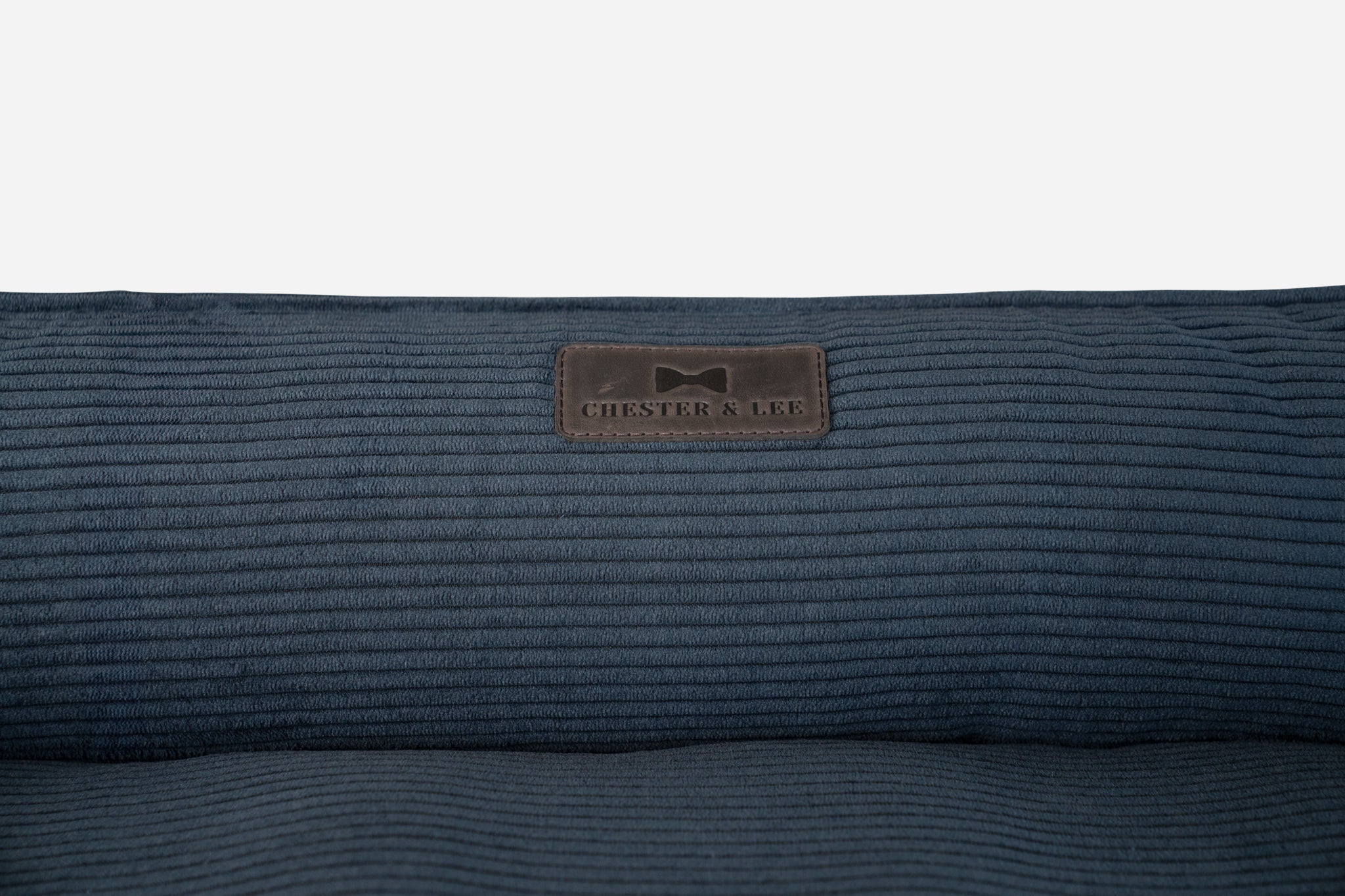Bolster Beds Premium Chester & Lee | Fancy Corduroy Sleeper Dog Bed Graphite