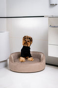 Load image into Gallery viewer, The Yin & Yang Luxury Pet Bed in Dark Brown
