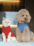 Load image into Gallery viewer, Pet Sweater Vest - Ice Blue
