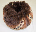 Load image into Gallery viewer, Exotic Gold & Chocolate Shag Swaddle Bed
