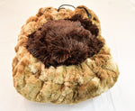 Brown Rabbit & Chocolate Shag Travel Bed/Blanket