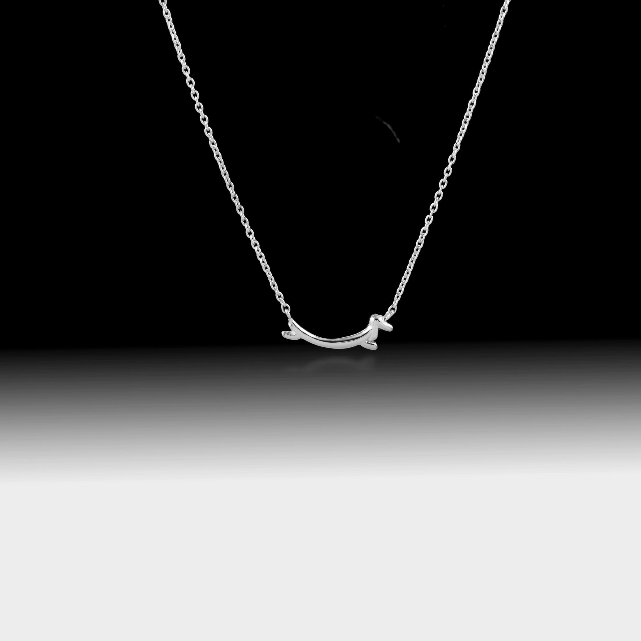 Dachshund Necklace- 925 Sterling Silver 18k Gold Plated