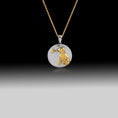 Load image into Gallery viewer, Dog Meets Butterfly Necklace- 925 Sterling Silver 18k Gold Plated
