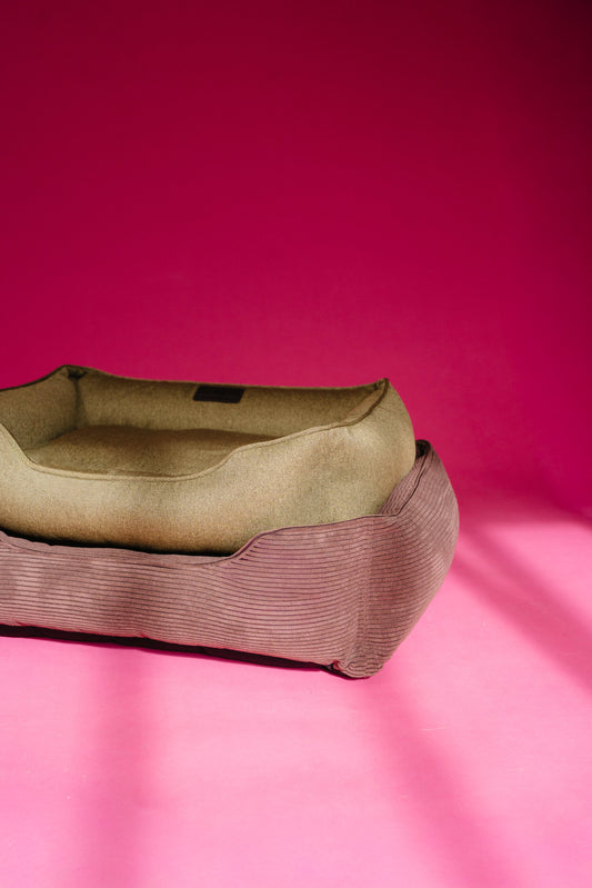 Chester & Lee | Cotton Sleeper Dog Bed Olive