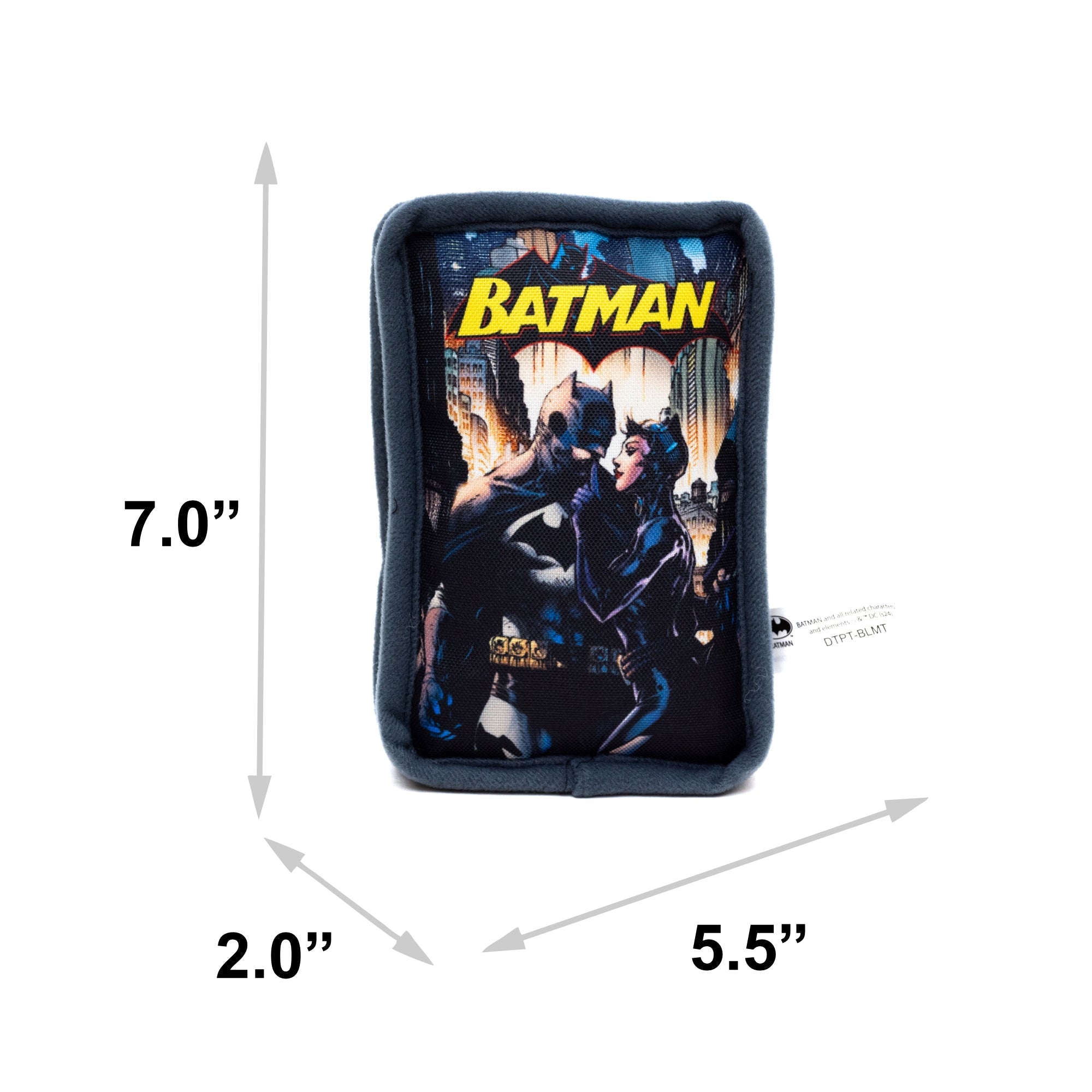 Dog Toy Squeaker Plush - Batman and Catwoman Jim Lee Hush Pose Comic Book Replica