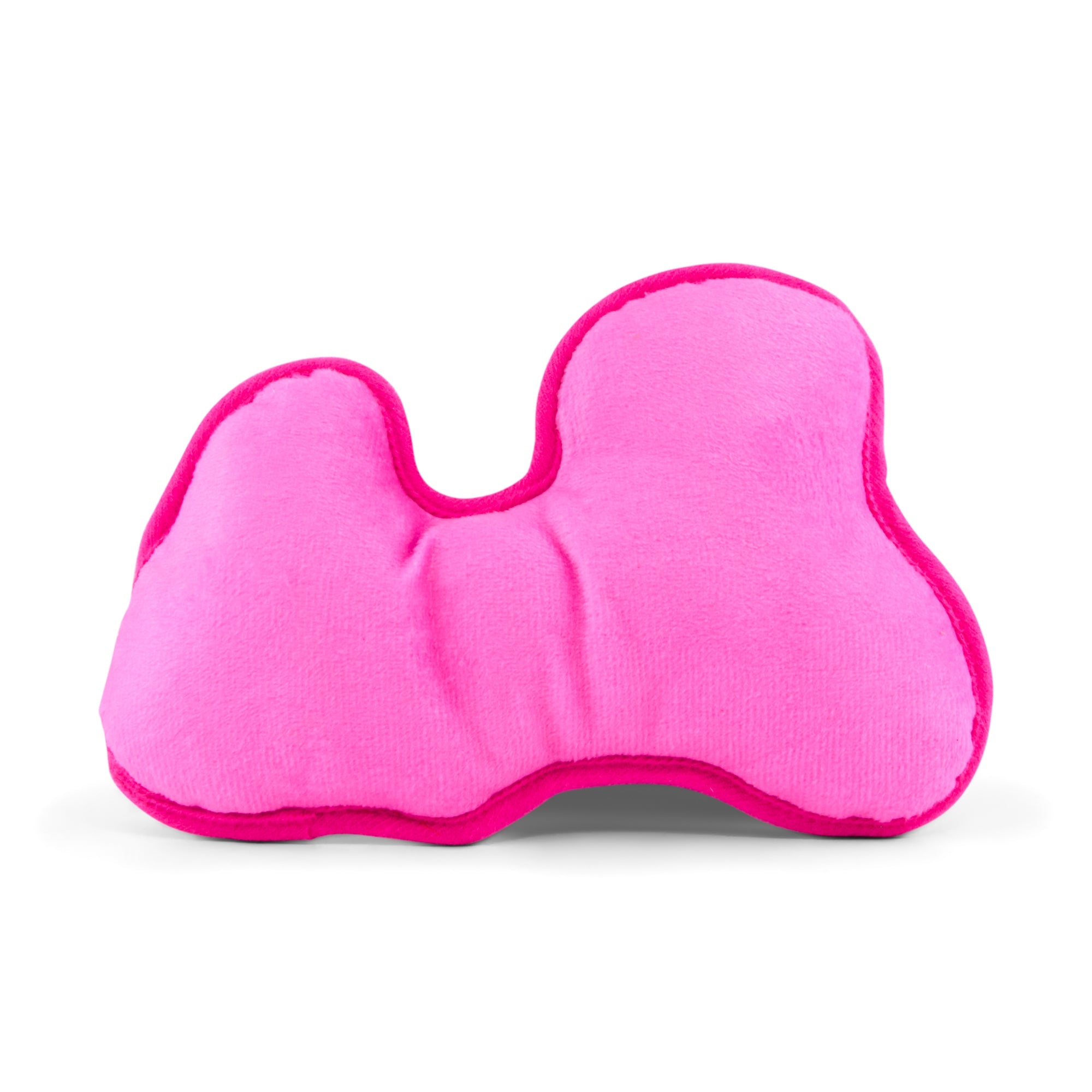 Dog Toy Squeaker Plush - Barbie Autograph Script Pink/White