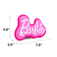 Load image into Gallery viewer, Dog Toy Squeaker Plush - Barbie Autograph Script Pink/White
