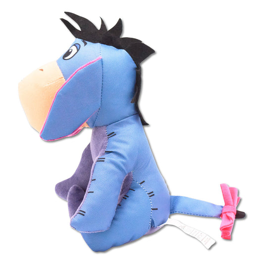 Dog Toy Ballistic Squeaker - Winnie the Pooh Eeyore Sitting Pose Blue