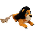 Load image into Gallery viewer, Dog Toy Squeaker Plush - Disney The Lion King Scar Full Body Pose with Rope Tail
