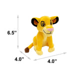 Dog Toy Squeaker Plush - Disney The Lion King Young Simba Full Body Pose