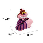 Dog Toy Squeaker Plush - Alice in Wonderland Cheshire Cat Sitting Full Body Pose