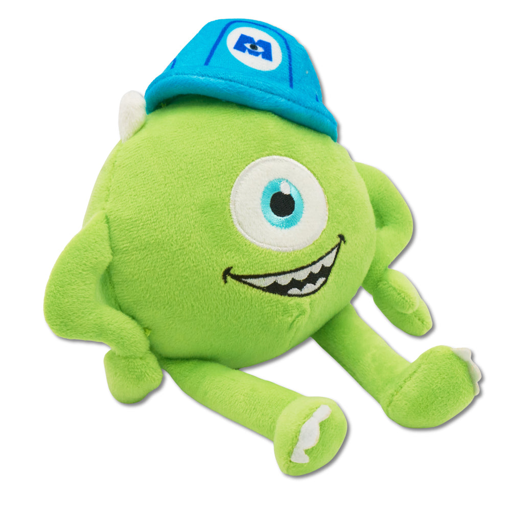 Dog Toy Squeaker Plush - Monsters, Inc. Mike Full Body Sitting Pose