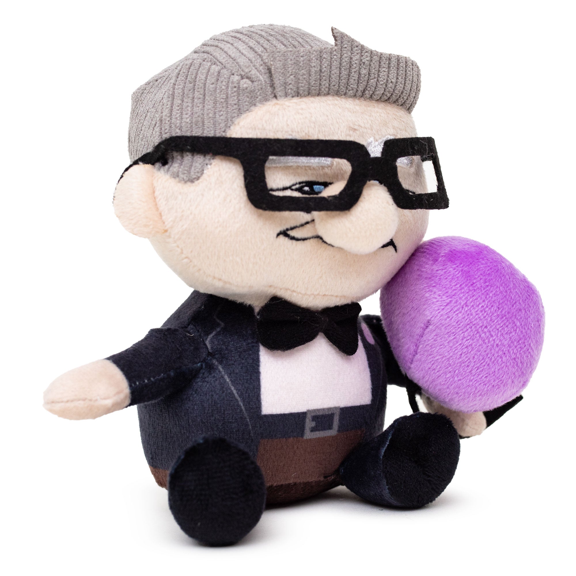 Dog Toy Squeaker Plush - Up Carl with Balloon Sitting Pose