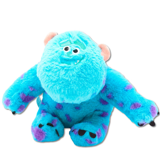 Dog Toy Squeaker Plush - Monsters, Inc. Furry Sulley Full Body Sitting Pose