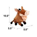 Dog Toy Squeaker Plush - Disney The Lion King Pumbaa Full Body Pose