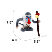Dog Toy Squeaker Plush - Disney The Lion King Rafiki Full Body Pose