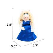 Dog Toy Squeaker Plush - The Muppets Miss Piggy Blue Gown Full Body Pose