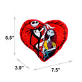 Load image into Gallery viewer, Dog Toy Squeaker Plush - The Nightmare Before Christmas Jack and Sally Heart Pose
