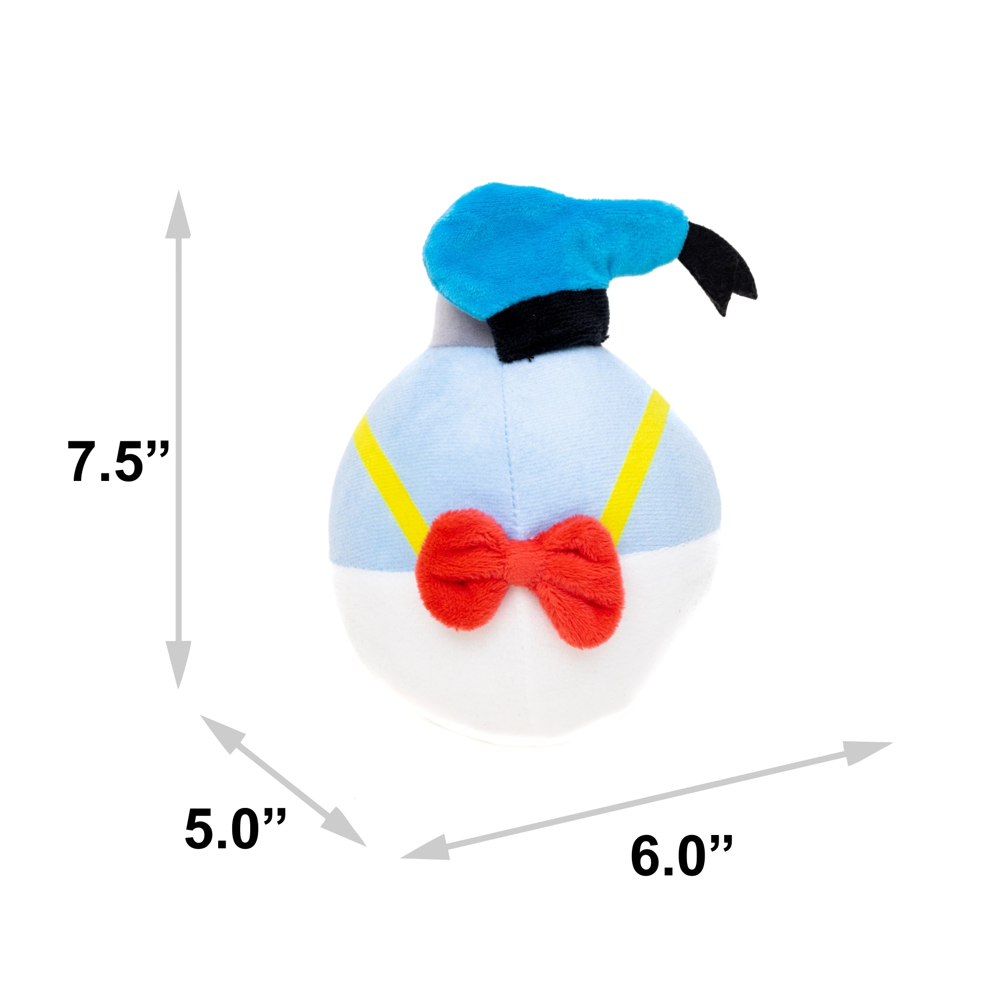 Dog Toy Squeaker Plush - Disney Donald Duck Christmas Ornament Replica
