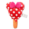 Load image into Gallery viewer, Dog Toy Squeaker Plush - Minnie Mouse Ice Cream with Ears and Bow Red
