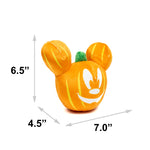 Dog Toy Squeaker Plush - Disney Halloween Mickey Mouse Pumpkin Face