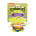 Load image into Gallery viewer, Dog Toy Squeaker Plush - Teenage Mutant Ninja Turtles Donatello Full Body Staff Pose Purple
