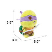 Dog Toy Squeaker Plush - Teenage Mutant Ninja Turtles Donatello Full Body Staff Pose Purple