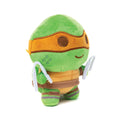 Load image into Gallery viewer, Dog Toy Squeaker Plush - Teenage Mutant Ninja Turtles Michelangelo Full Body Nunchucks Pose Orange
