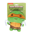 Load image into Gallery viewer, Dog Toy Squeaker Plush - Teenage Mutant Ninja Turtles Michelangelo Full Body Nunchucks Pose Orange
