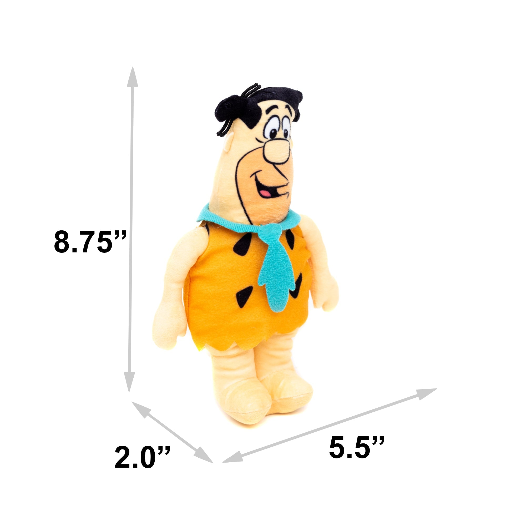 Dog Toy Squeaker Plush - Cocoa Pebbles The Flintstones Fred Flintstone Full Body Pose