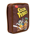Load image into Gallery viewer, Dog Toy Squeaker Plush - Cocoa Pebbles Fred Flintstone and Barney Rubble Cereal Box Replica
