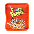 Load image into Gallery viewer, Dog Toy Squeaker Plush - Fruity Pebbles Fred Flintstone and Barney Rubble Cereal Box Replica Red
