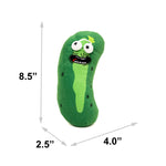 Dog Toy Squeaker Plush - Rick and Morty Pickle Rick Pose Greens