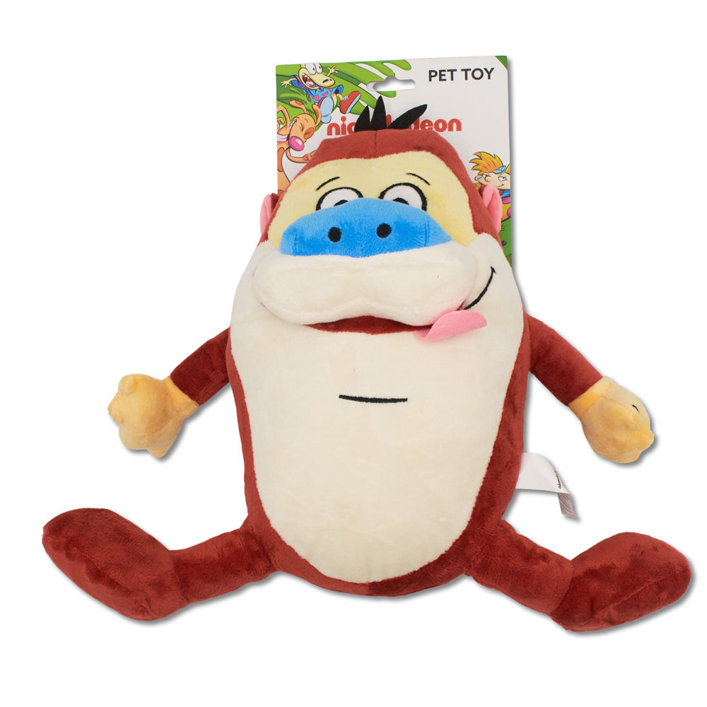 Dog Toy Squeaker Plush - The Ren and Stimpy Show Stimpy Full Body Pose