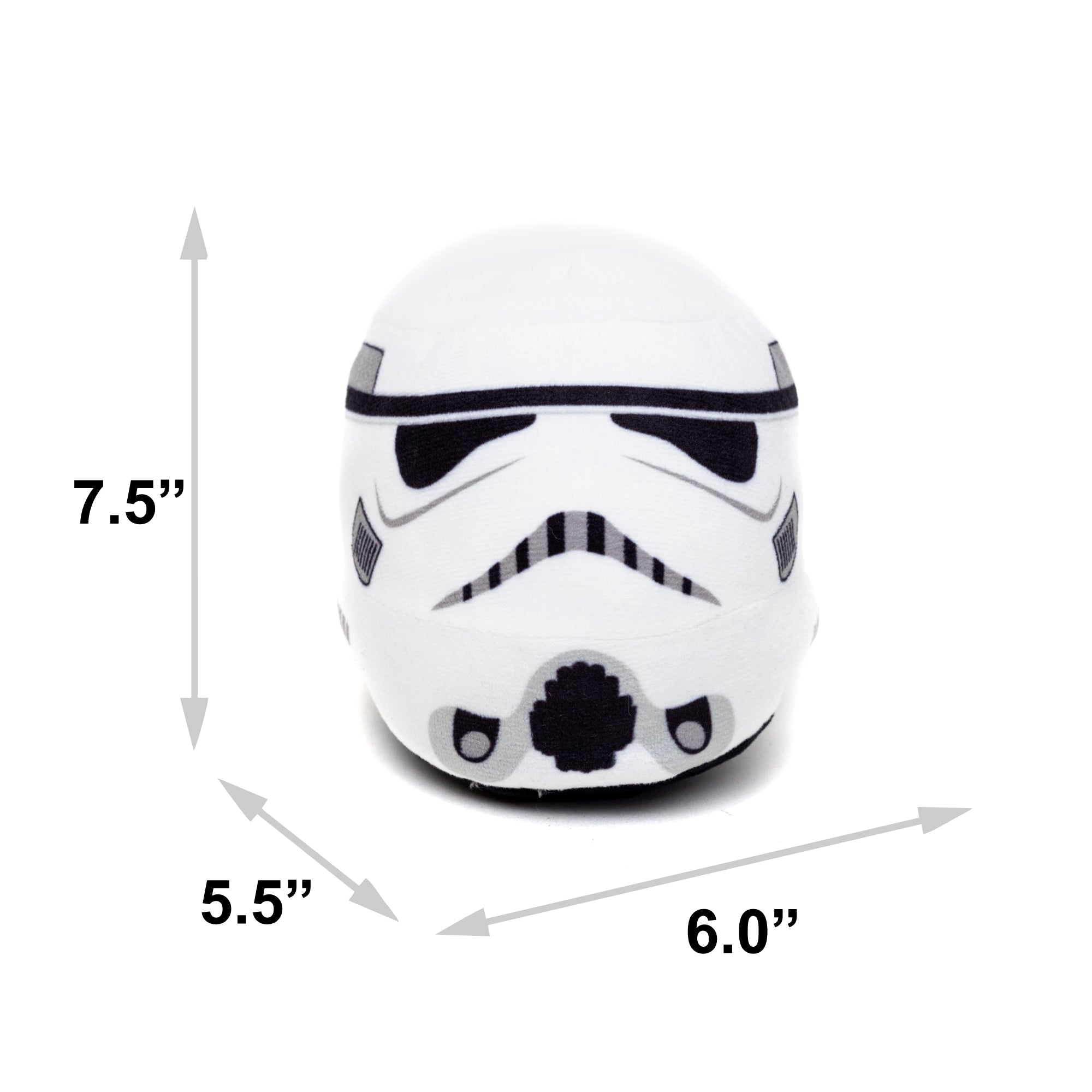 Dog Toy Squeaker Plush - Stormtrooper Helmet White