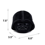 Dog Toy Squeaker Plush - Darth Vader Helmet Black