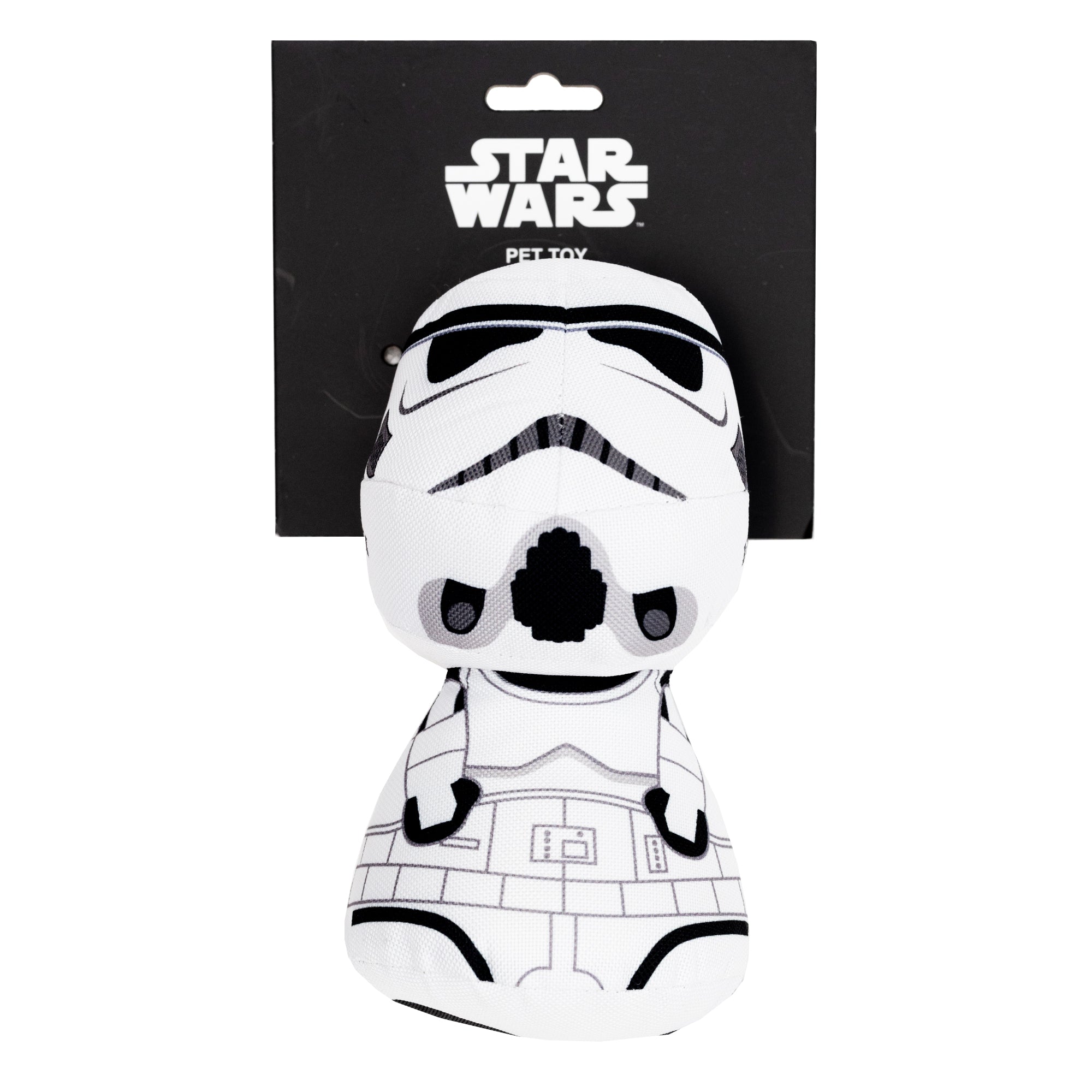 Dog Toy Squeaker Plush - Star Wars Stormtrooper Big Head Pose