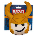 Load image into Gallery viewer, Dog Toy Squeaker Plush - Loki Smirking Face Round
