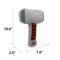 Load image into Gallery viewer, Dog Toy Squeaker Plush - Thor's Hammer Grays Browns 
