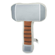 Dog Toy Squeaker Plush - Thor's Hammer Grays Browns 