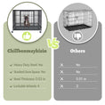 Load image into Gallery viewer, 37" Stackable Heavy Duty Dog Kennel 371D04 by Southlake Paws, featuring a dog inside, heavy-duty steel, and lockable wheels.
