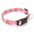 Load image into Gallery viewer, Personalized Daisy Chain Pink Dog Collar
