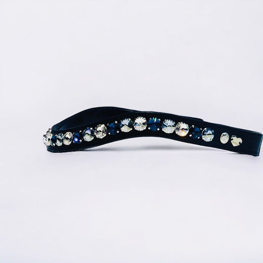 Delight Browband #3 – Montana, Blue Shade & Crystal