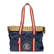 Denim And Military Bag Dog Carrier