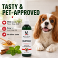 Load image into Gallery viewer, Southlake Paws Doggy Dental Spray & Water Additive in a spray bottle, with a dog and honey in the background, promoting denta
