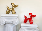 Designer Luxury Balloon Dog Statue in Red