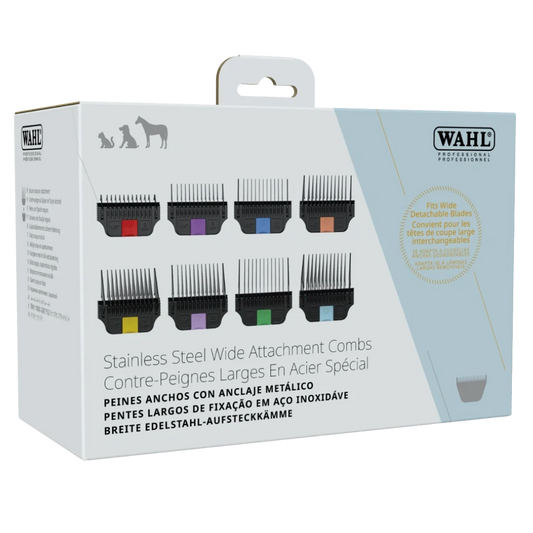 Detachable Stainless Steel Wide Attachment Combs by Wahl
