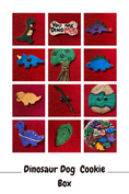 Load image into Gallery viewer, Dinosaurs Organic Dog Cookie Box
